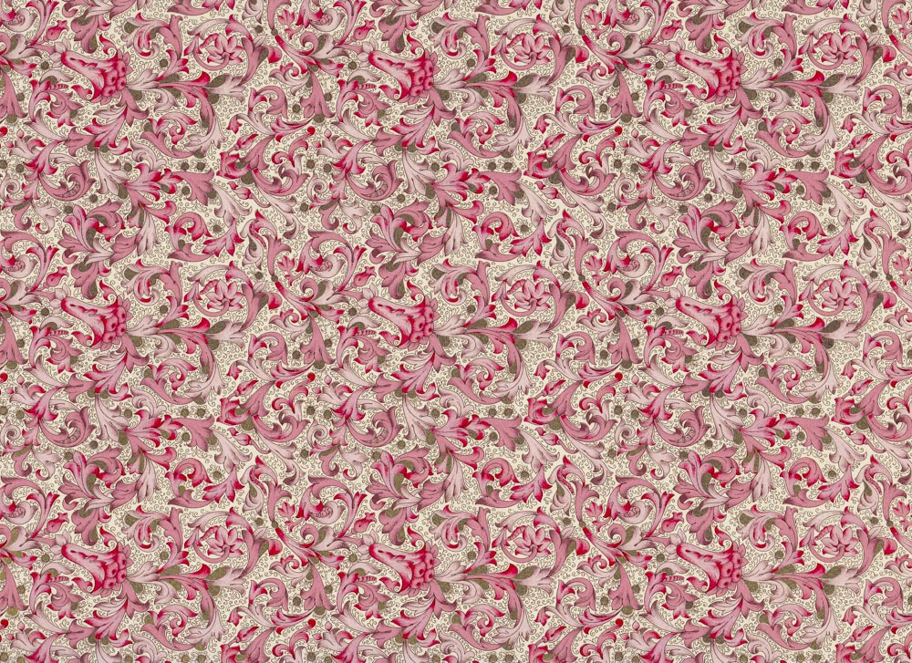 Florentina pink - Geschenkpapier mit goldfarbenem Druck