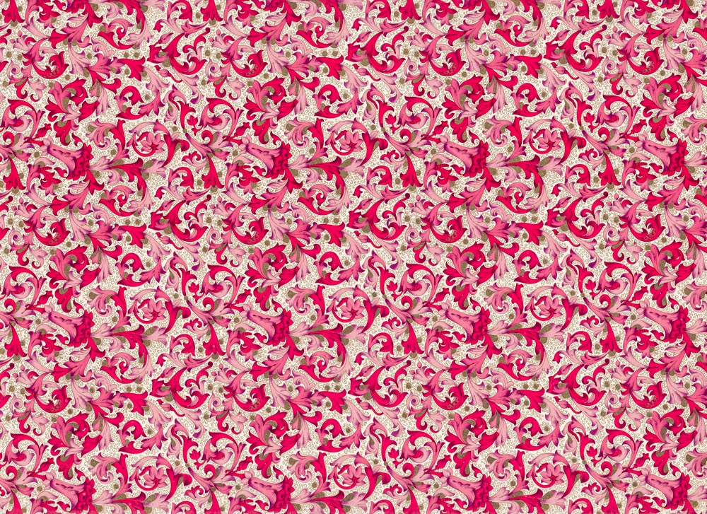 Florentiner-Rot-Geschenkpapier Florentina rot - Geschenkpapier mit goldfarbenem Druck