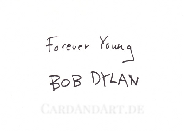 Bob Dylan: Forever Young -  Postkarte