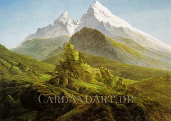 Friedrich-Caspar-David-Der-Watzmann-Postkarte