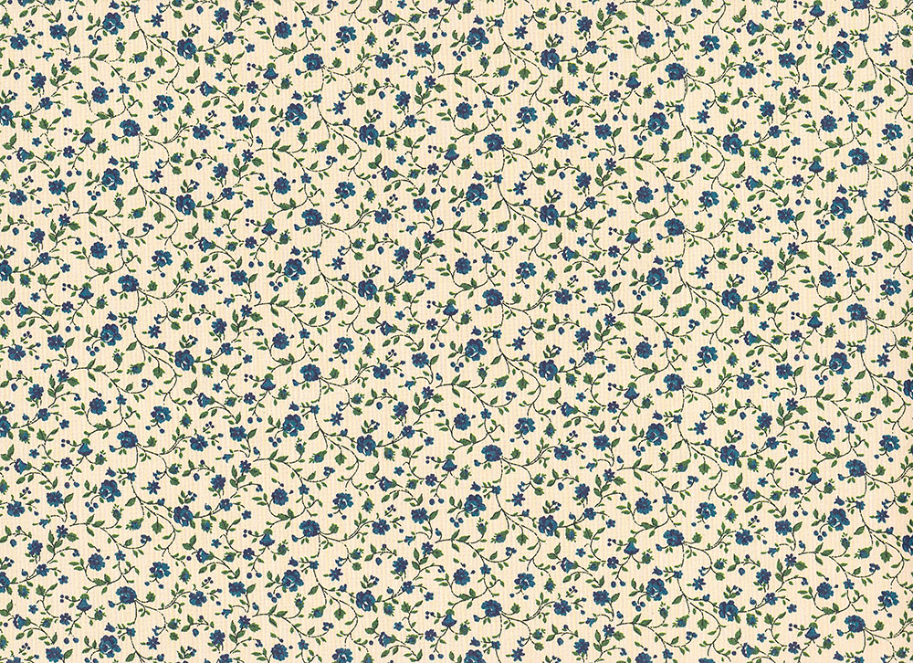 Blümchen so blau - Geschenkpapier aus Italien
