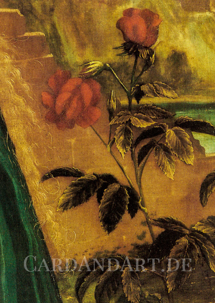 Gruenewald-Matthias-Die-Rose-Postkarte