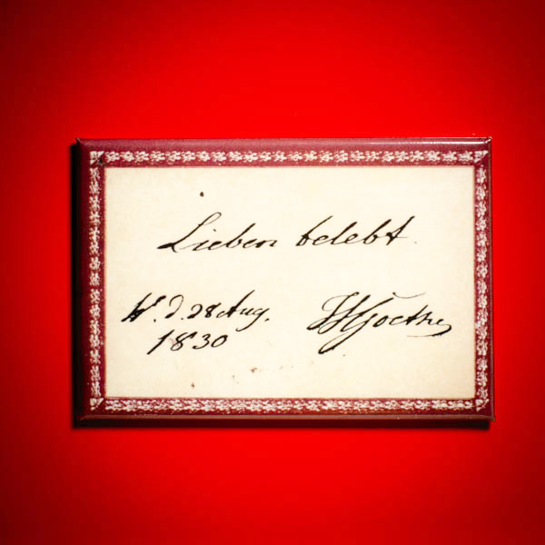 Goethe, J.W.v. - Lieben belebt - Magnet
