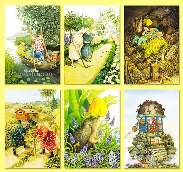 Inge Löök 6 Postkarten Set 16 | NEU |