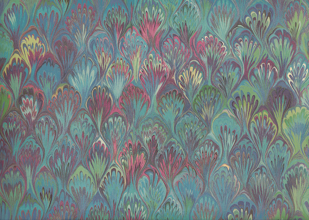 Marmor-Safir-Geschenkpapier