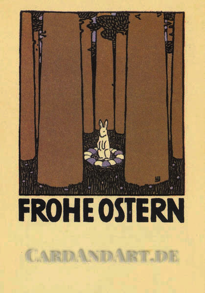 Frohe Ostern - Wiener Werkstätten -  Postkarte