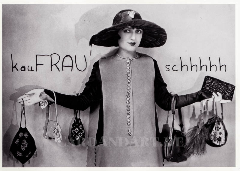 kauFRAUschhhhh -  Postkarte