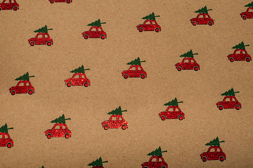 Driving-home-for-christmas-Geschenkpapier-Weihnachten