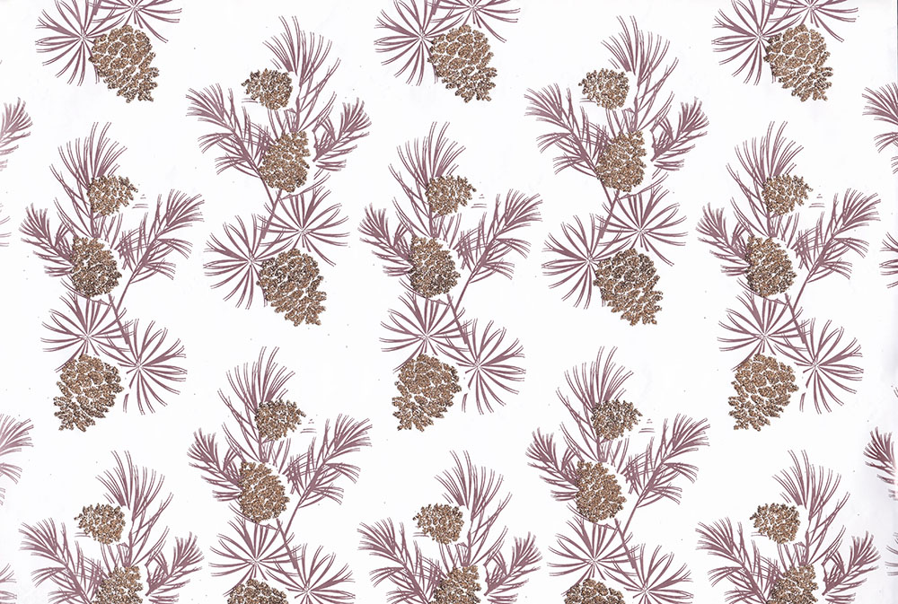 Sparkling-Pine-Weihnachten-Geschenkpapier-Glitter