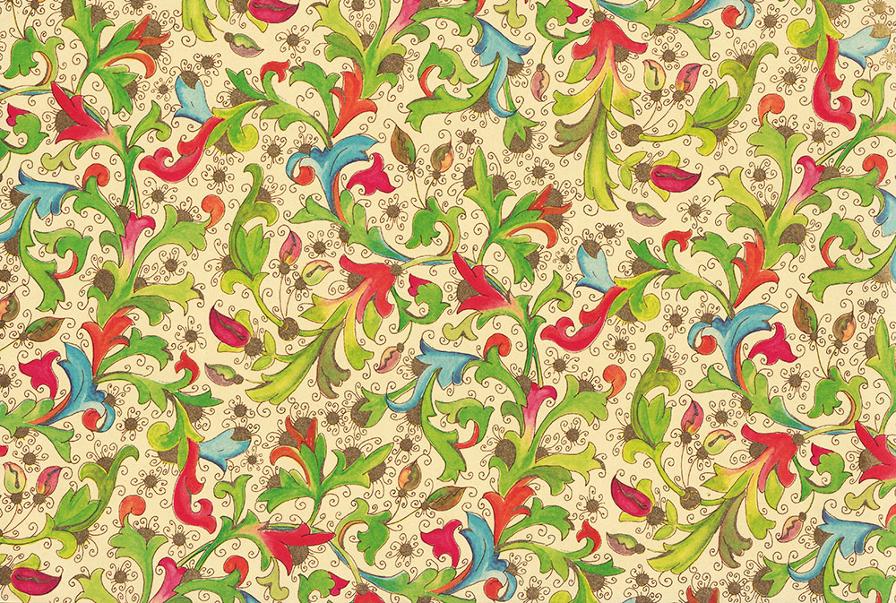 Acanthus-Geschenkpapier Acanthus - Geschenkpapier mit goldfarbenem Druck