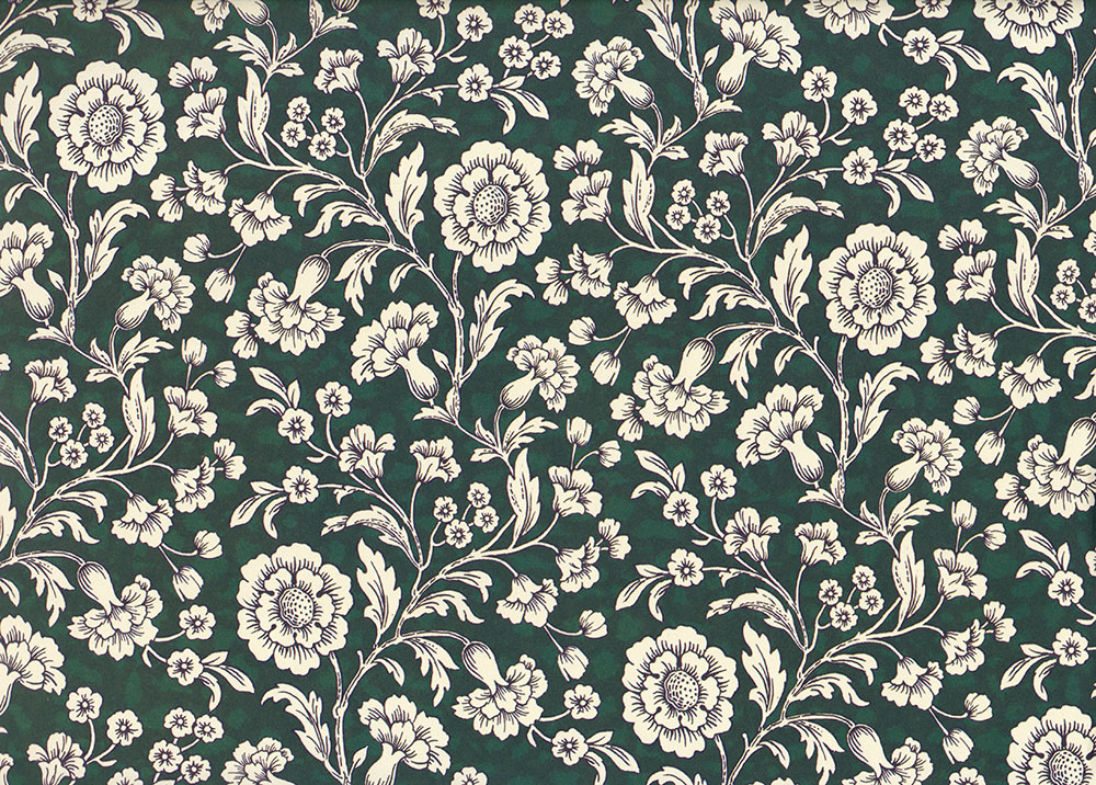 Bergblumen-gr-n-Geschenkpapier Bergblumen grün - Carta Varese Papier