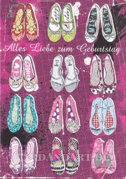 Zum-Geburtstag-alles-Liebe-Klappkarte Alles Liebe zum Geburtstag - Klappkarte