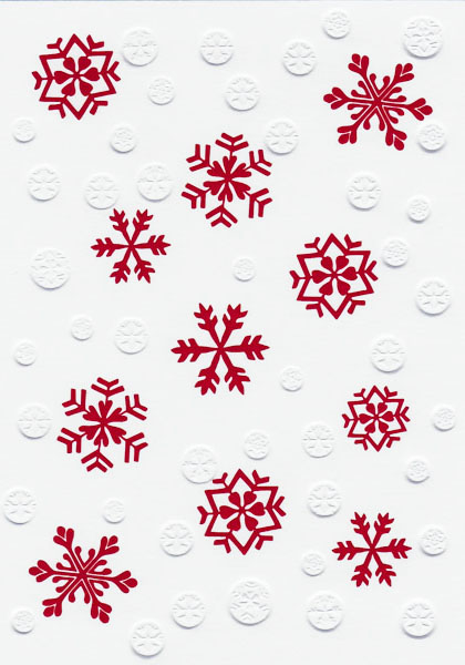Snow-Flakes-Weihnachtskarte