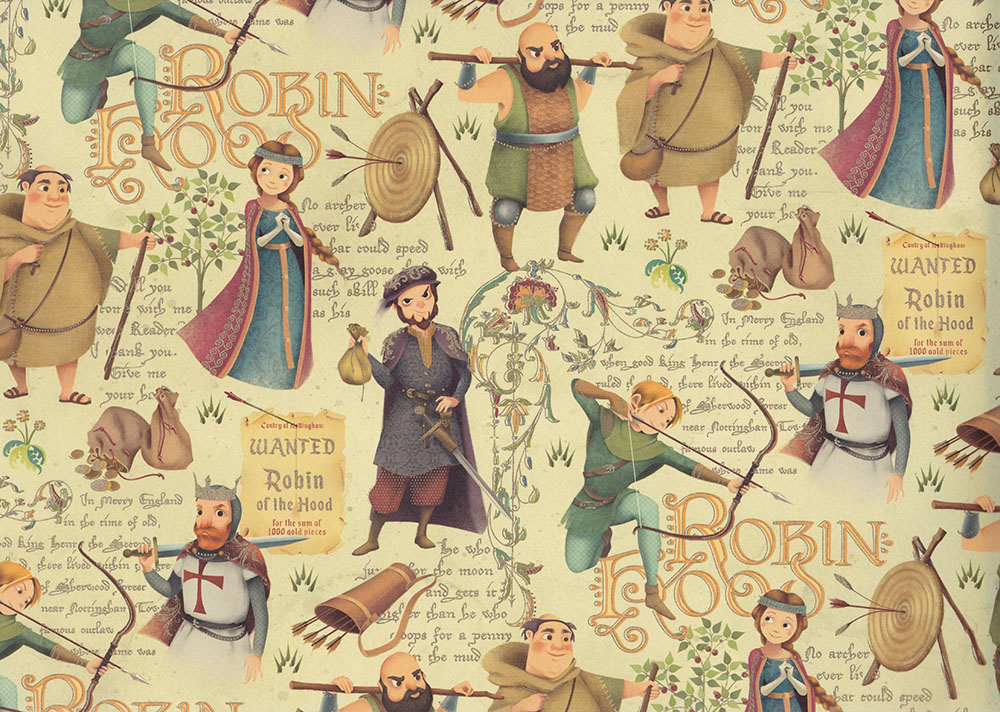 Robin-Hood-Geschenkpapier