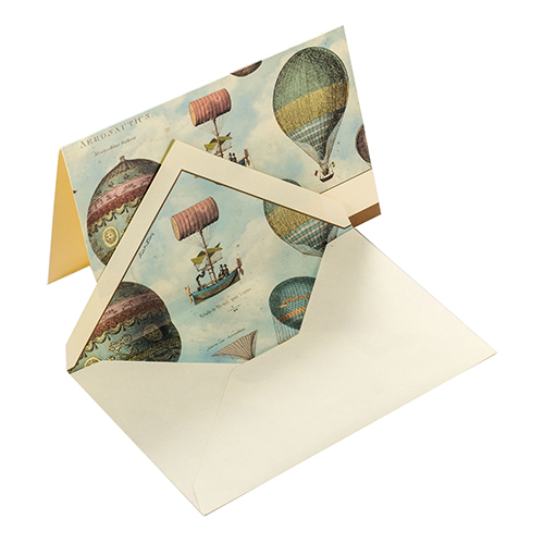 Montgolfiere-Kartos-Briefkarten