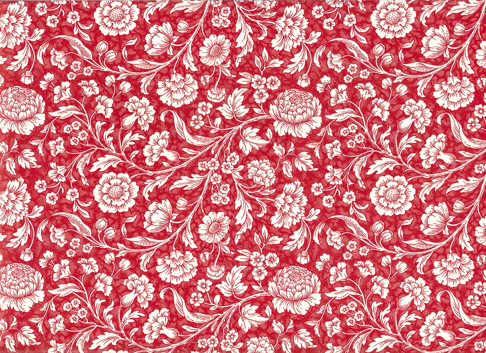 Wiesenblumen-rot-Carta-Varese-Geschenkpapier Wiesenblumen rot - Carta Varese