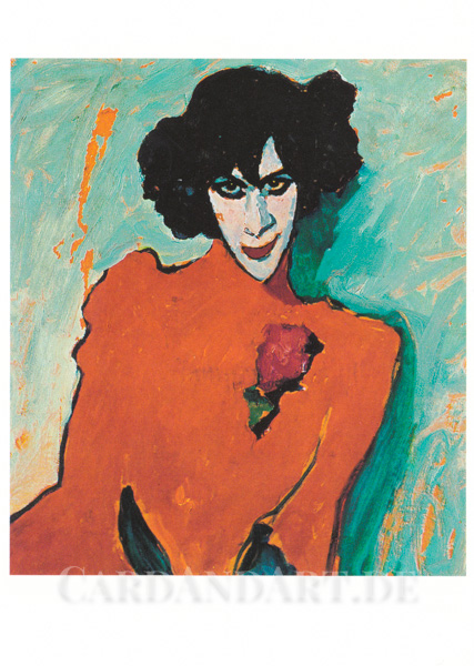 Jawlensky Alexej: Bildnis des Tänzers Sacharoff - Postkarte
