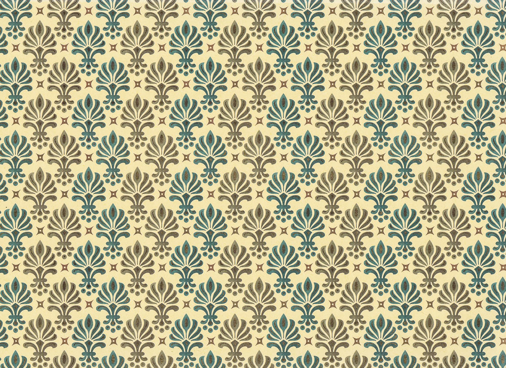 Ornament-Geschenkpapier-mit-Goldfarbendruck Ornament - Geschenkpapier mit goldfarbenem Druck