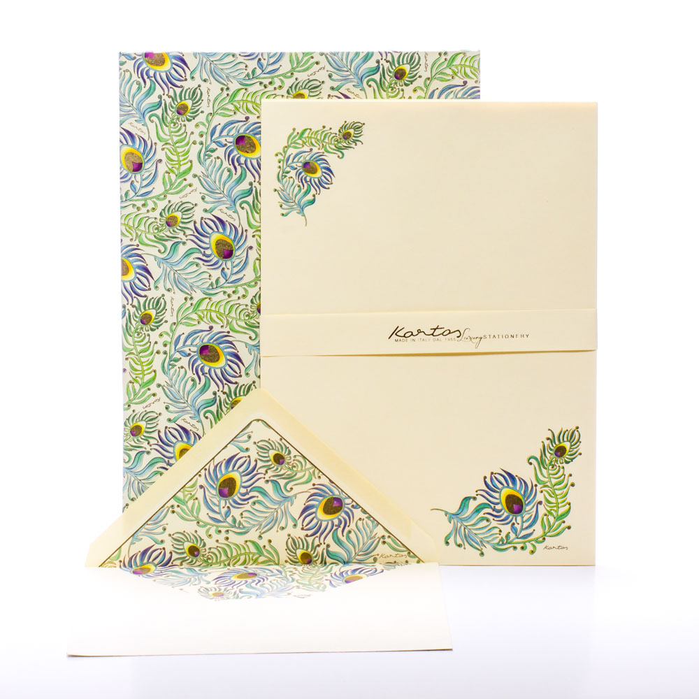 Briefpapierbox-Peacock46