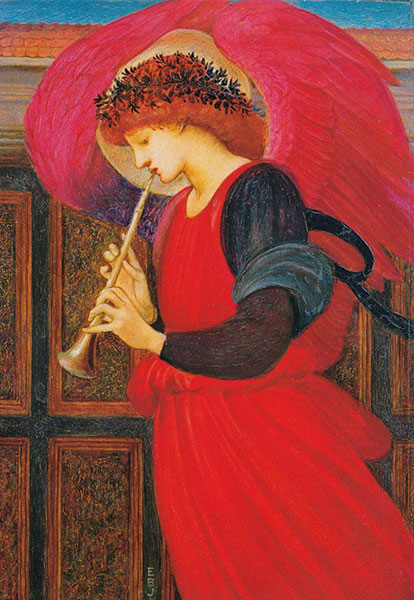 Burne-Jones-Flageolett-spielender-Engel-KlappkartecEXbWy6w6ZZ5G