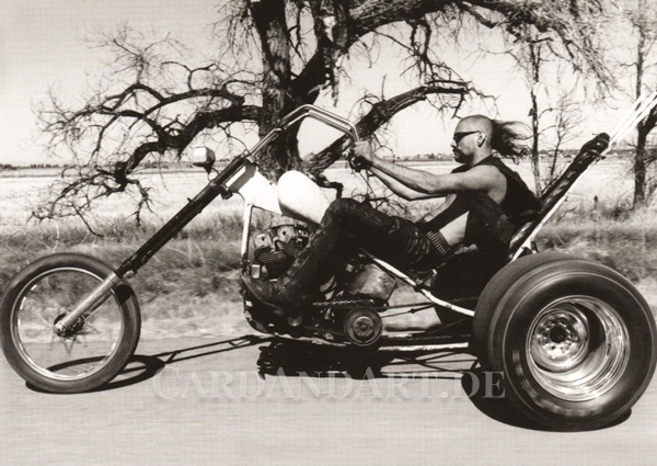 Biker-Postkarte Biker - Postkarte