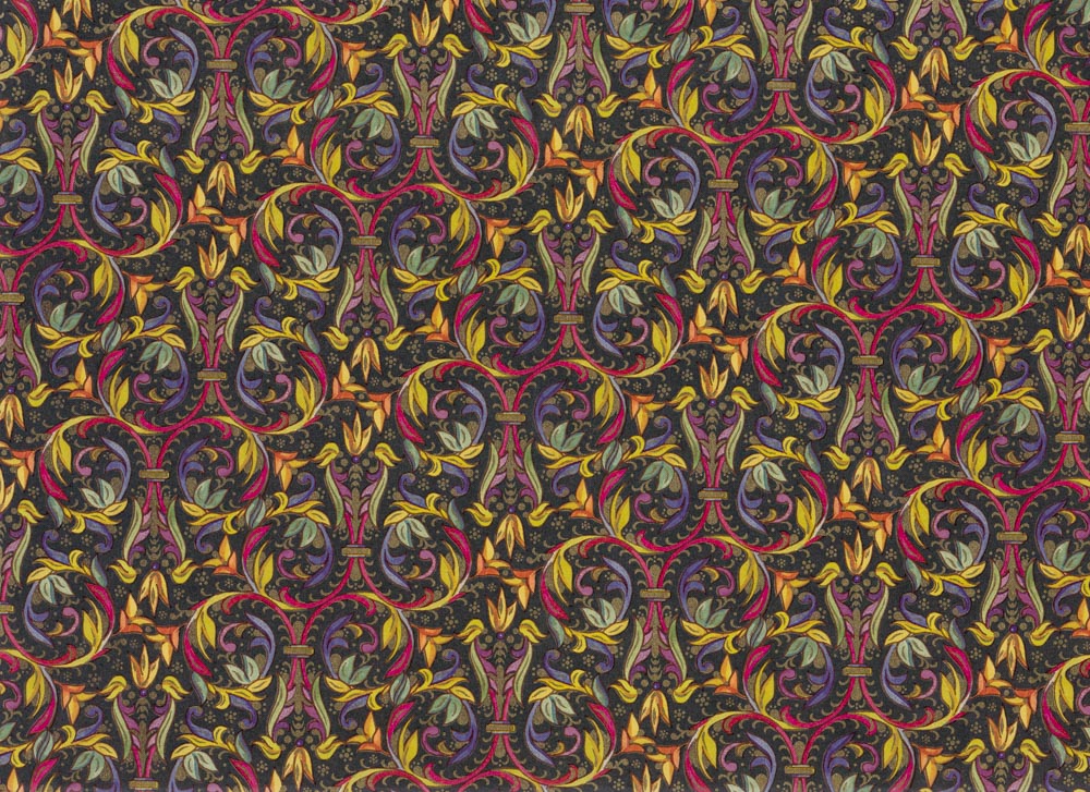 Florentiner-dunkel-Geschenkpapier-mit-Goldfarbendruck Florentiner dunkel - Geschenkpapier mit goldfarbenem Druck